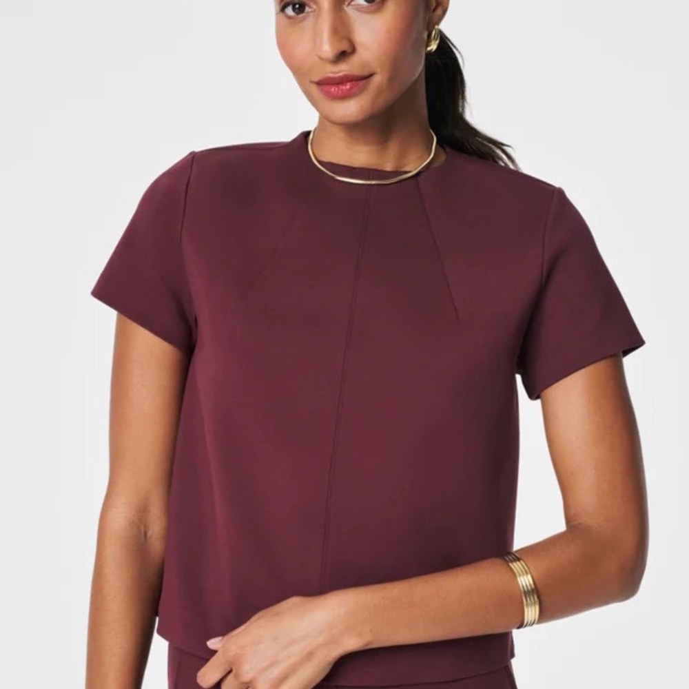 Spanx Perfect Short Sleeve Top NWT